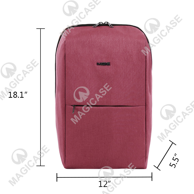 Travel Laptop Backpack Red Nylon Computer Backpack