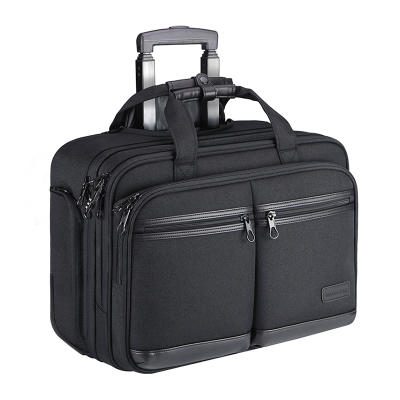 MAGICASE Rolling Laptop Bag Premium Rolling Briefcase