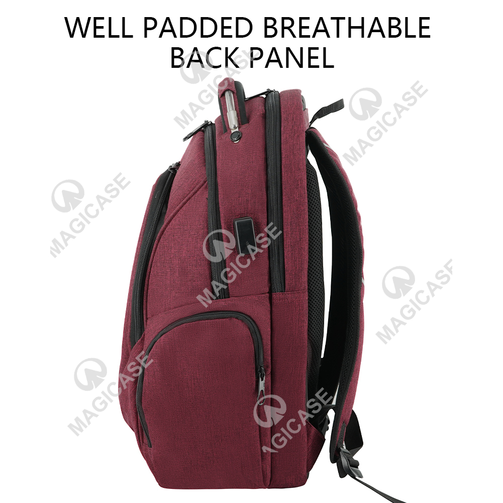 Travel Laptop Backpack Hard Shelled 17.3inch with RFID Pockets USB 